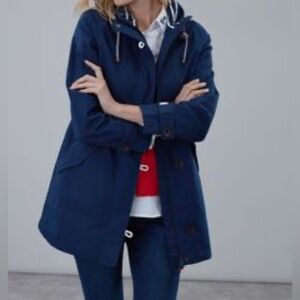 JOULES Coast Waterproof Hooded Jacket In French Navy size 2